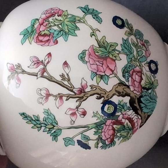 Vintage Sadler England Small White Ginger Jar With The Indian Tree Design. - Picture 5 of 11